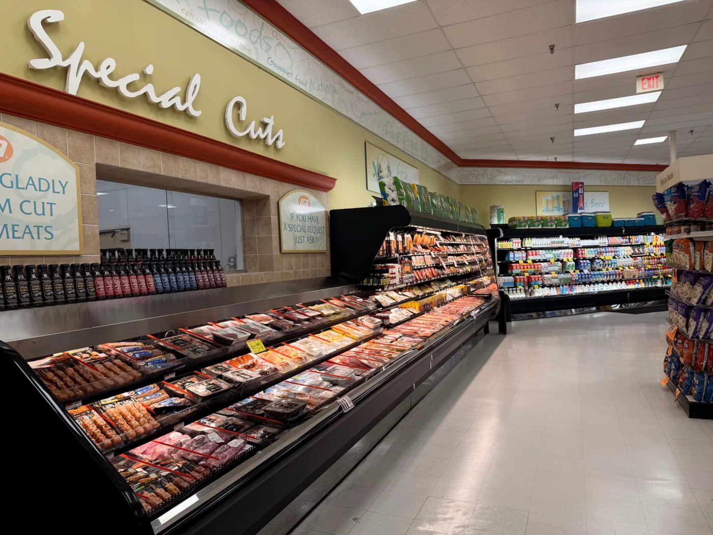 Fresh meat department