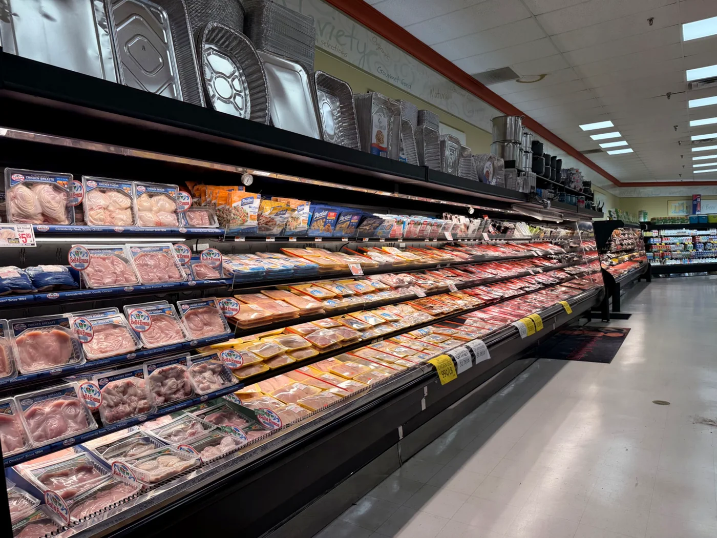 Fresh poultry selection