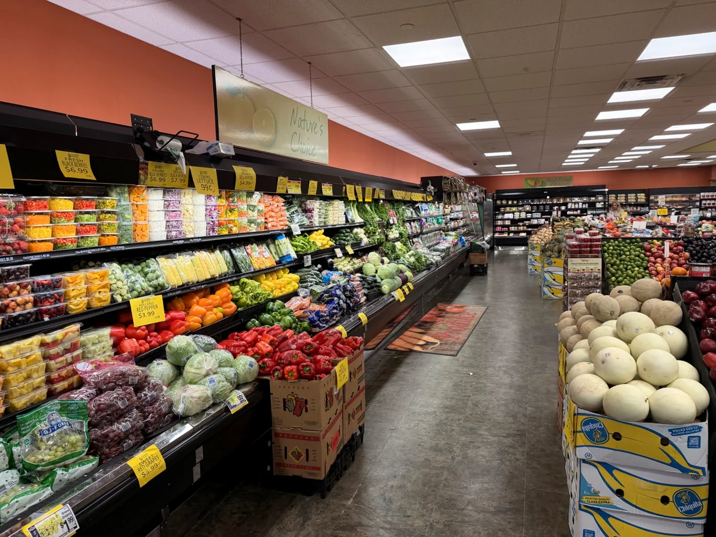 Fresh produce department